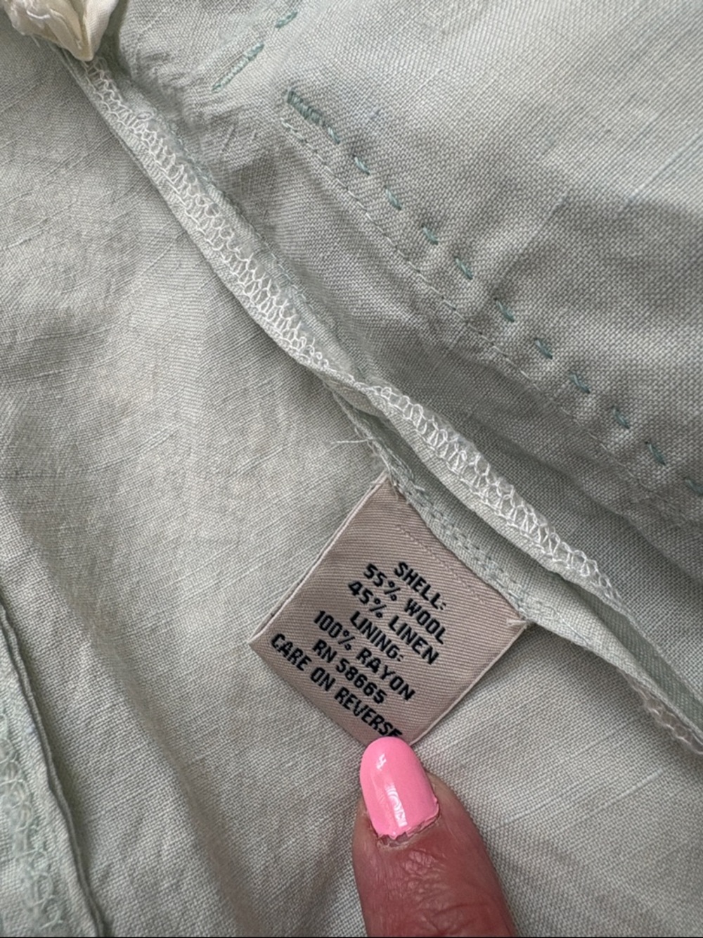 Faconnable Linen Structured Blazer - Picture 7 of 8